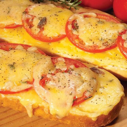 Fresh Tomato, Cheddar & Herb Crusted Baguette